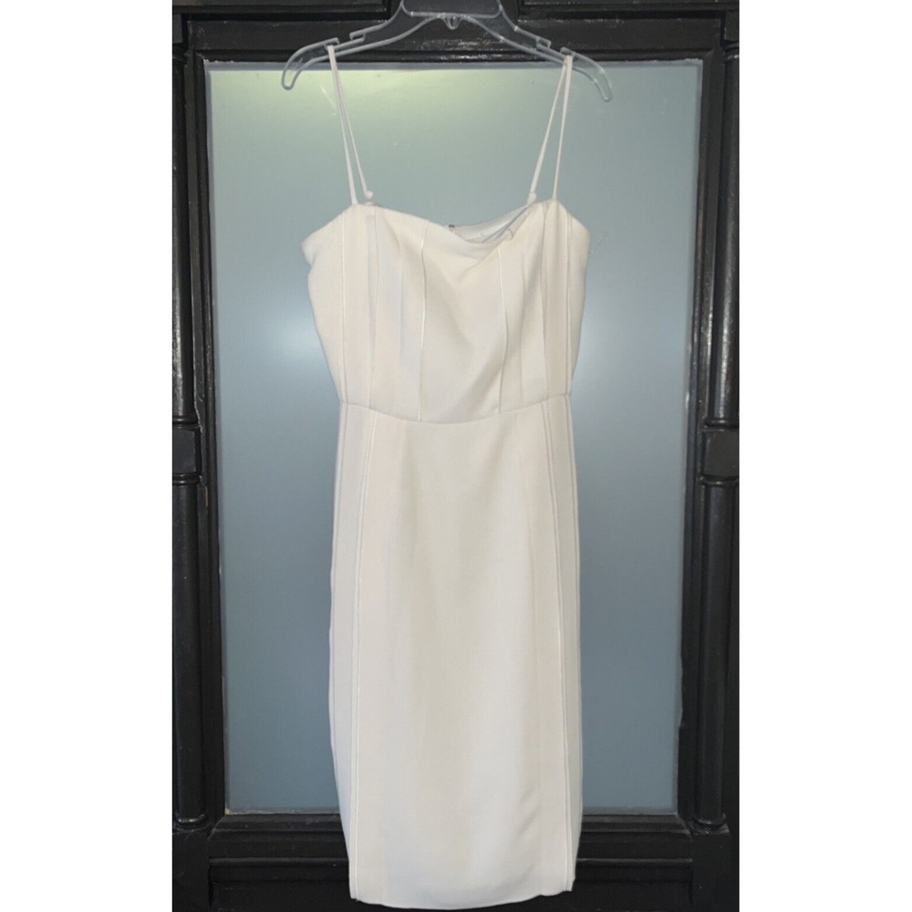 NEW Sz 2 Barneys O’ 2nd Sleeveless Solid White Short Cocktail Formal Dress